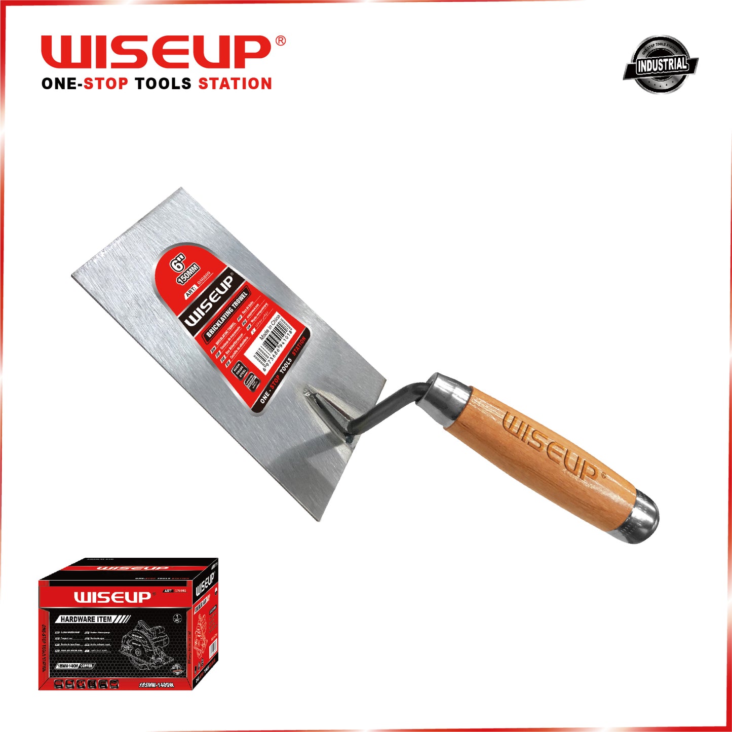 WISEUP BRICKLAYING TROWEL FLAT HEAD