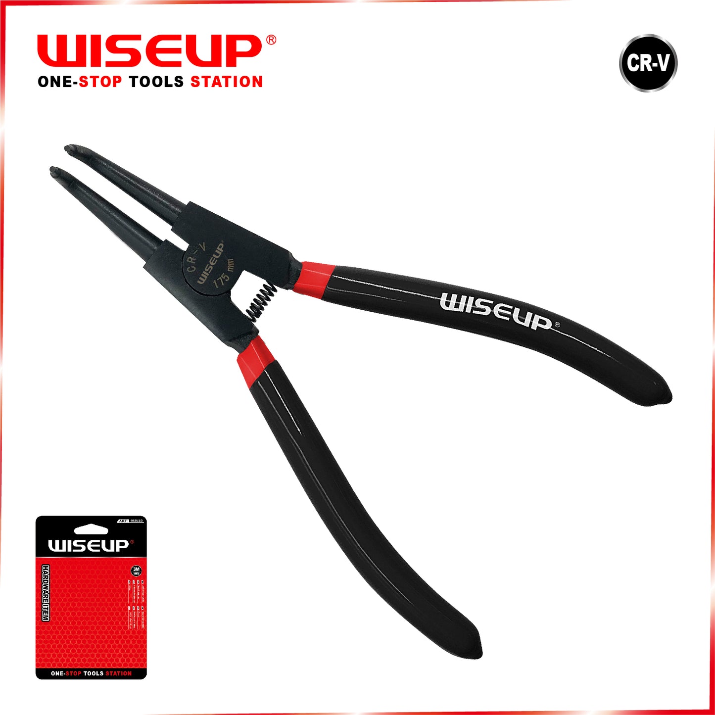 WISEUP CIRCLIP PLIER 7" ( B/IN )