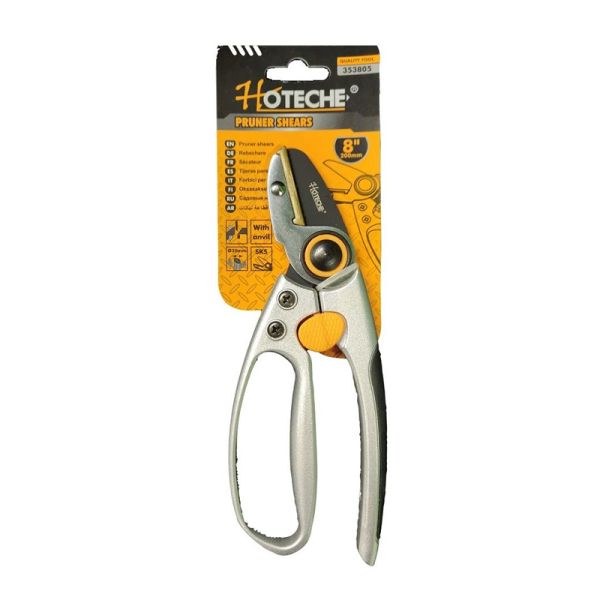 HOTECHE 8"/200mm Pruning Shears With Anvil