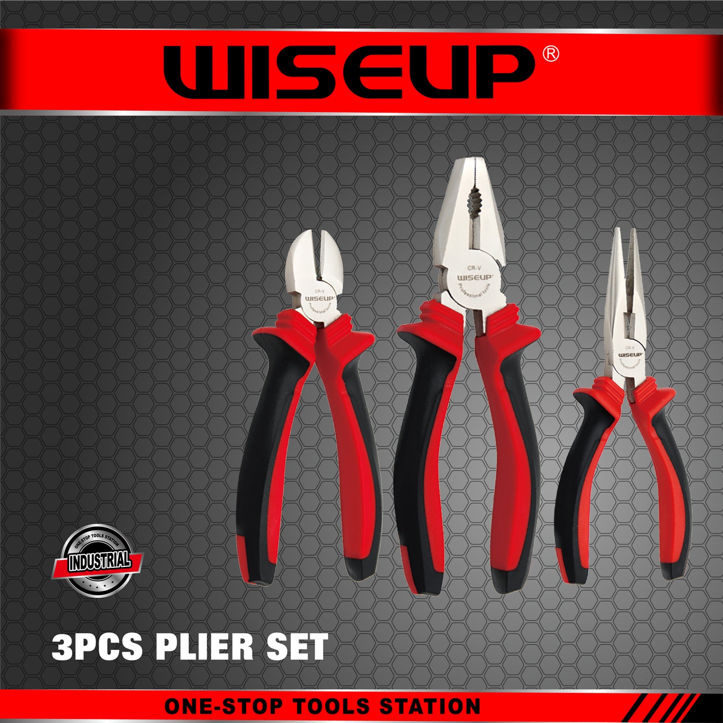 WISEUP 3PCS PLIER SET