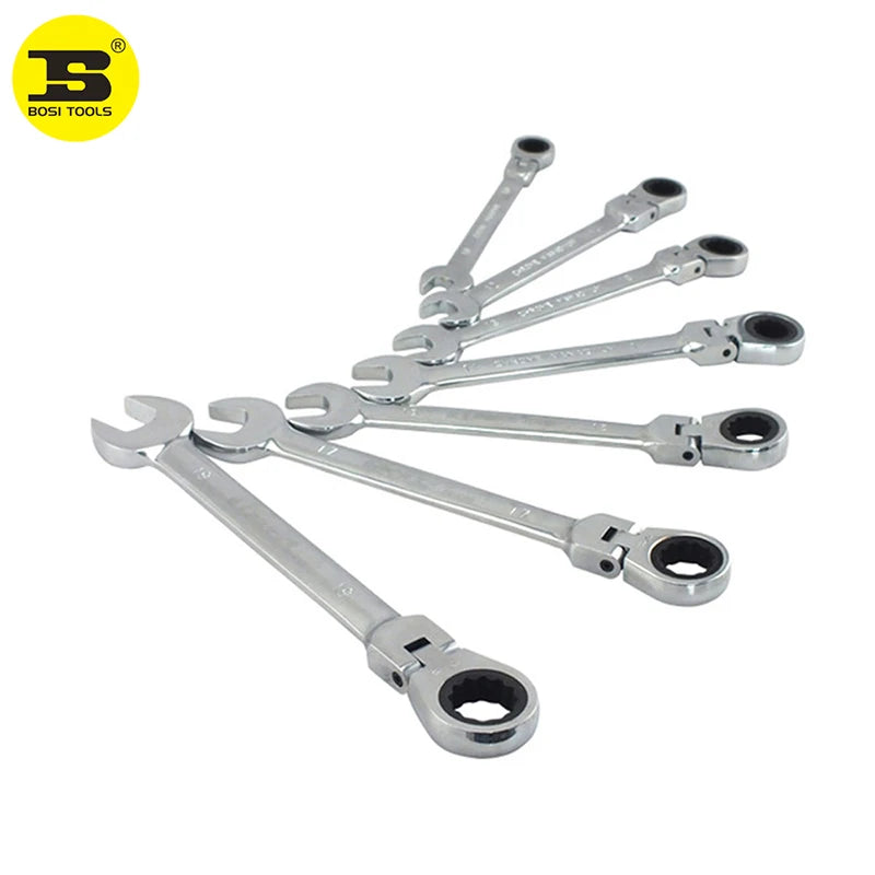 BOSI RATCHED COMBINATION SPANNER SET