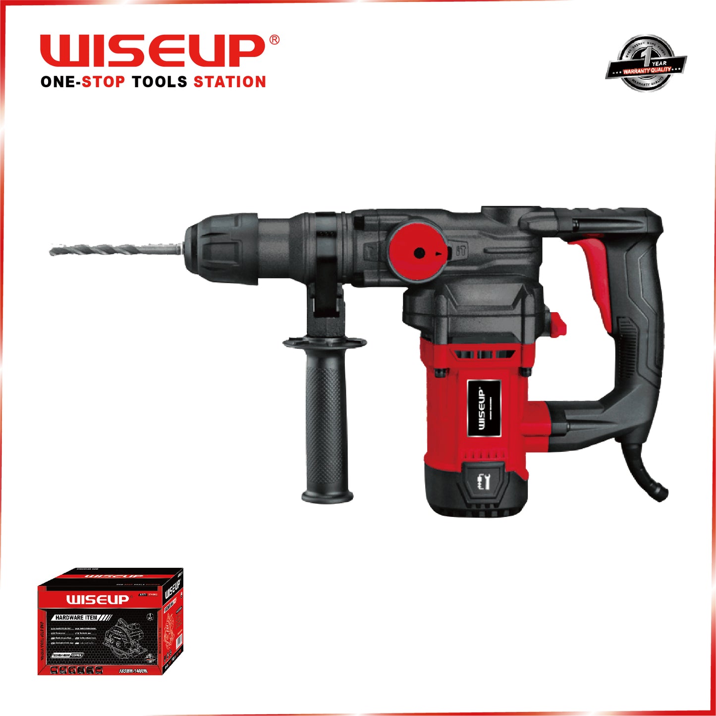 WISEUP ROTATORY HAMMER 26 MM 1050 W