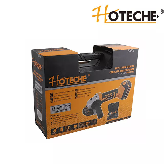 HOTECHE 18V 115mm LITHIUM CORDLESS ANGLE GRINDER