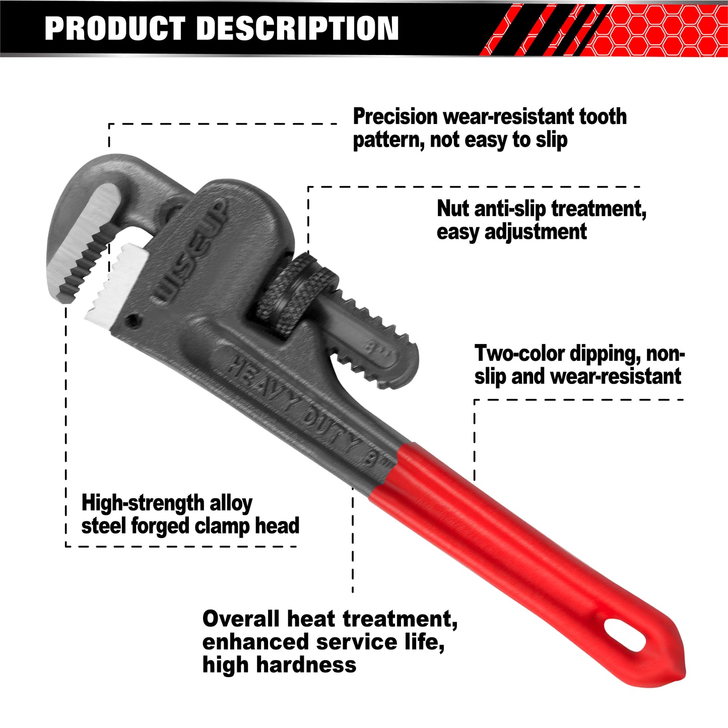 WISEUP PIPE WRENCH