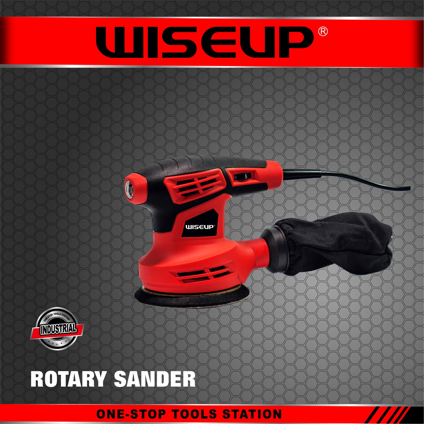 WISEUP ROTARY SANDER 125 MM 280W