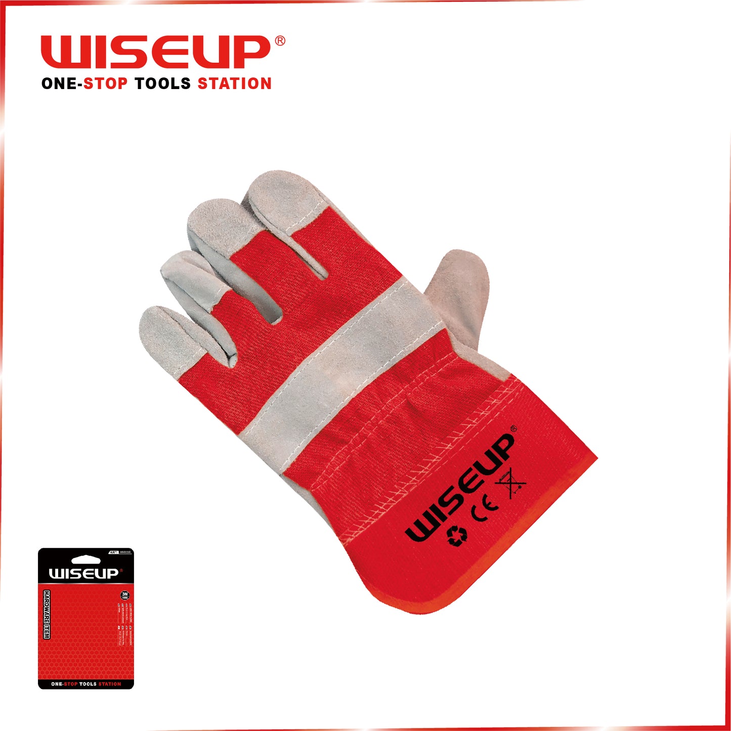 WISEUP SAFETY GLOVES 10.5" LEATHER