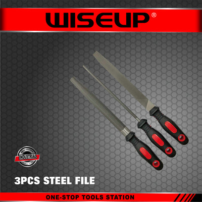 WISEUP STEEL FILE SET 8" ( 3 PCS )