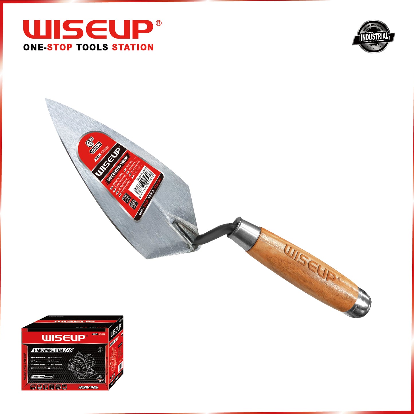 WISEUP BRICKLAYING TROWEL 9" POINT HEAD