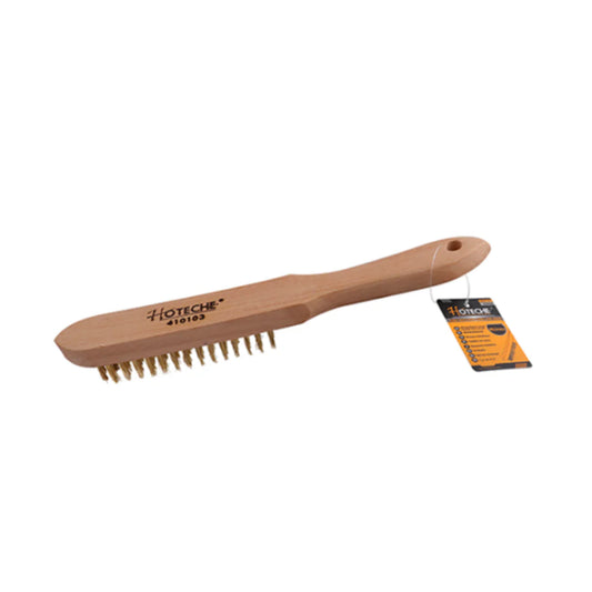 HOTECHE 4LINES BEECH HAMDLE WIRE BRUSH