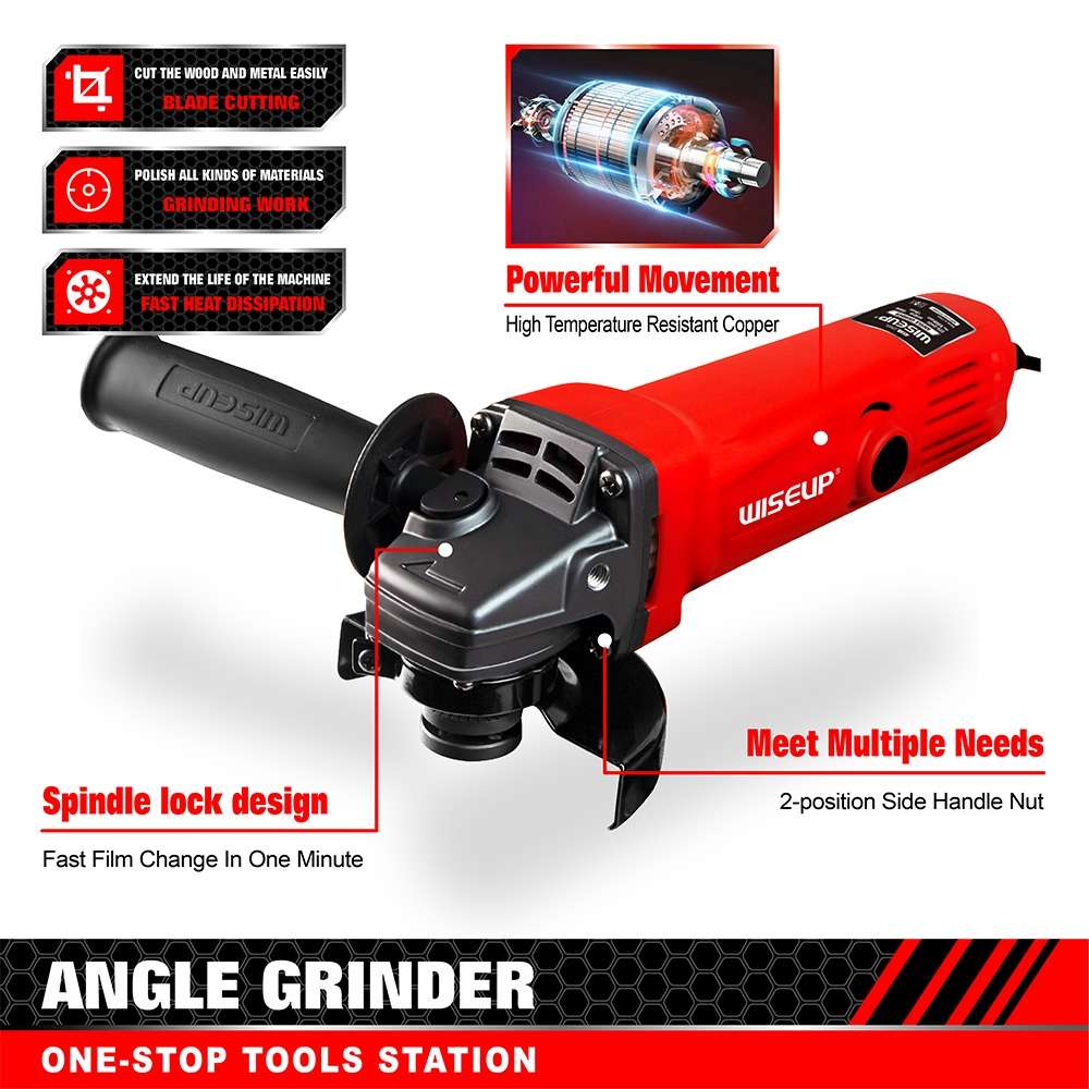 WISEUP ANGEL GRINDER 4" 700W