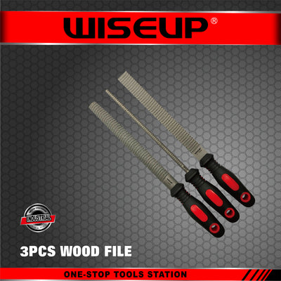 WISEUP WOOD FILE SET 8" ( 3 PCS )